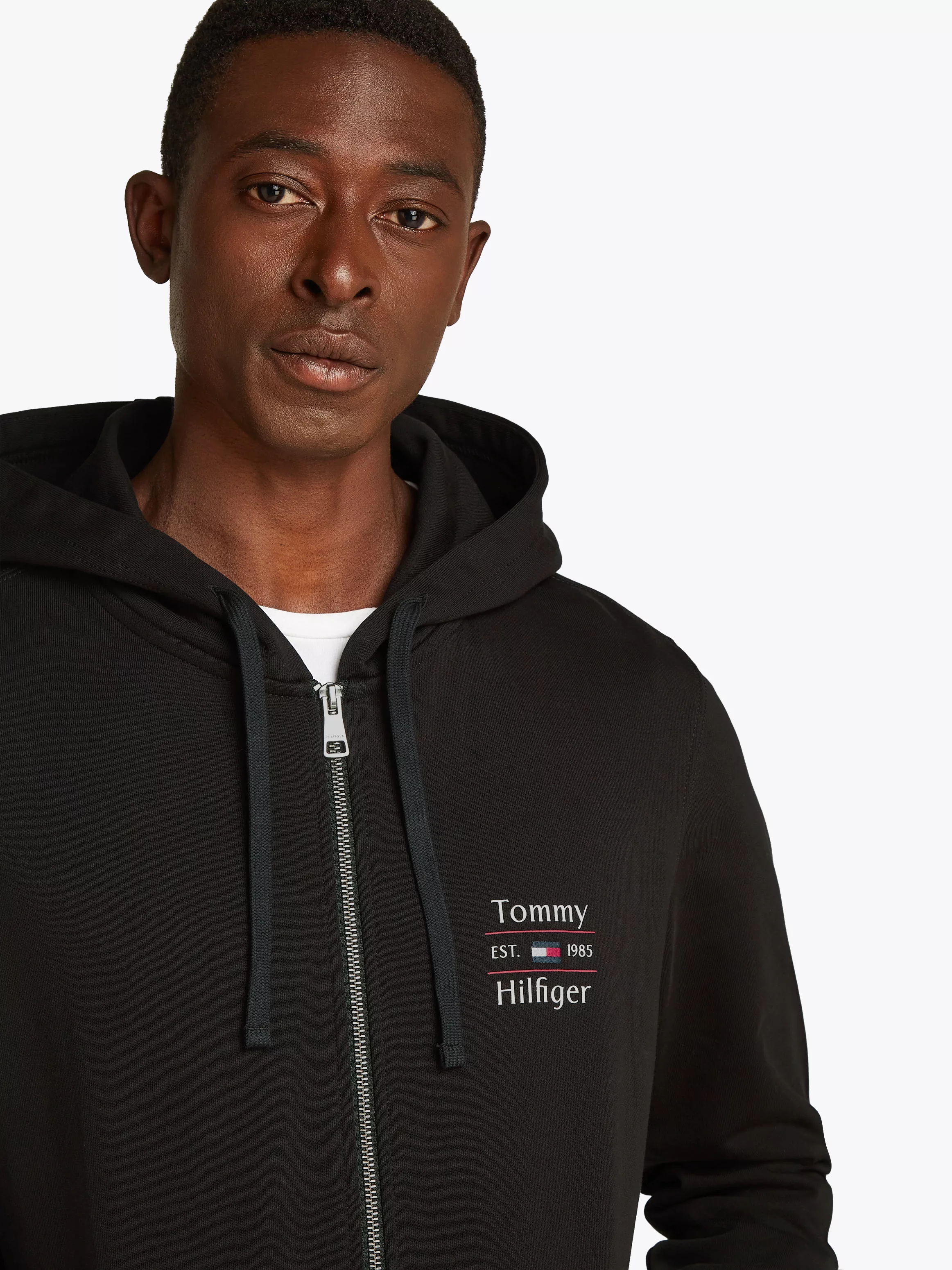 Tommy Hilfiger Kapuzensweatjacke "HILFIGER STACK HOODY ZT" günstig online kaufen