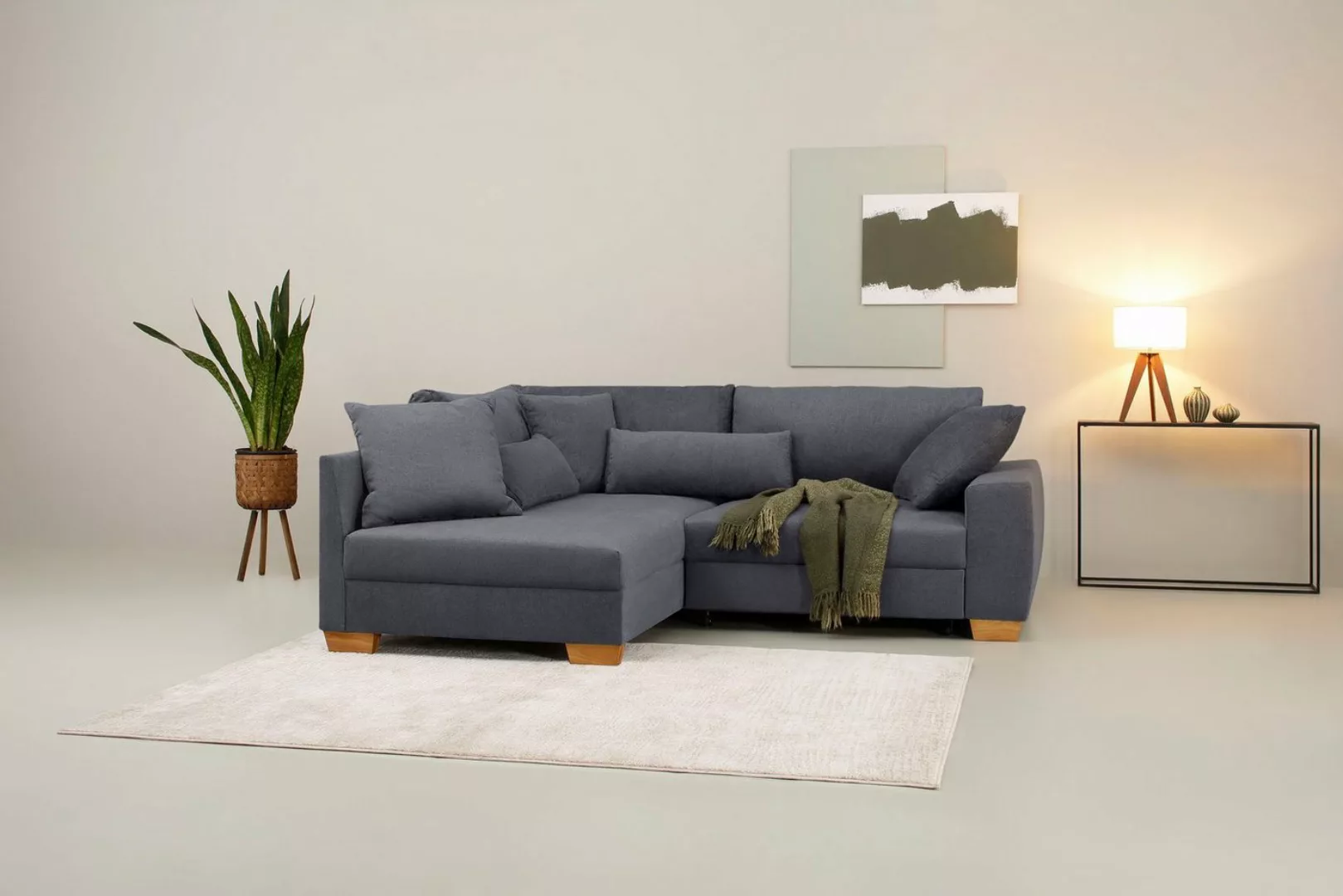 Home affaire Ecksofa "Helena II DuraSpring", mit Taschenfederkern, bis 140 günstig online kaufen