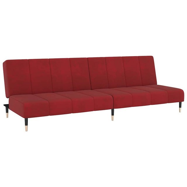 vidaXL Sofa Schlafsofa 2-Sitzer Weinrot Samt günstig online kaufen