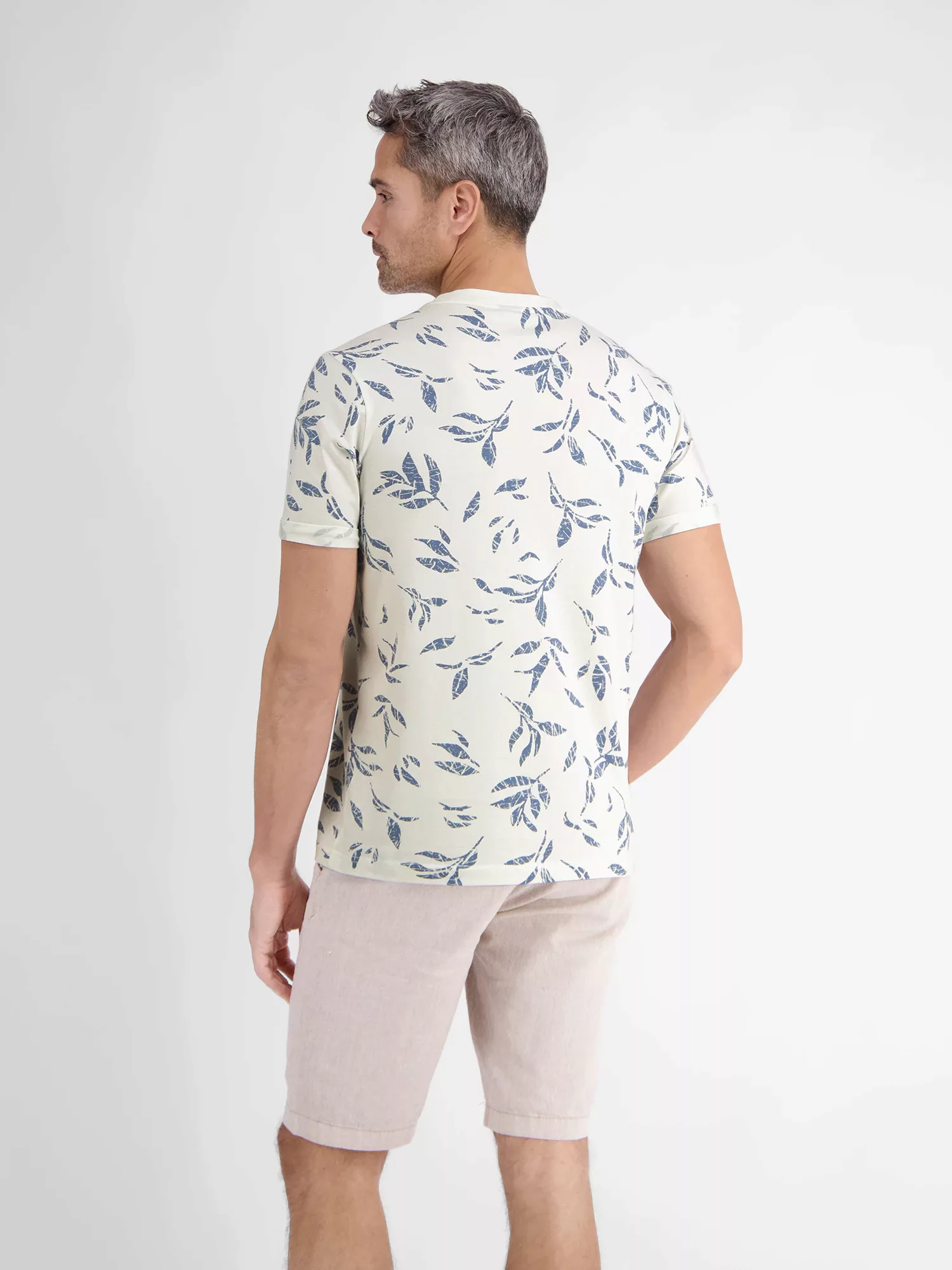 LERROS T-Shirt "LERROS Herren T-Shirt mit floralem Print" günstig online kaufen