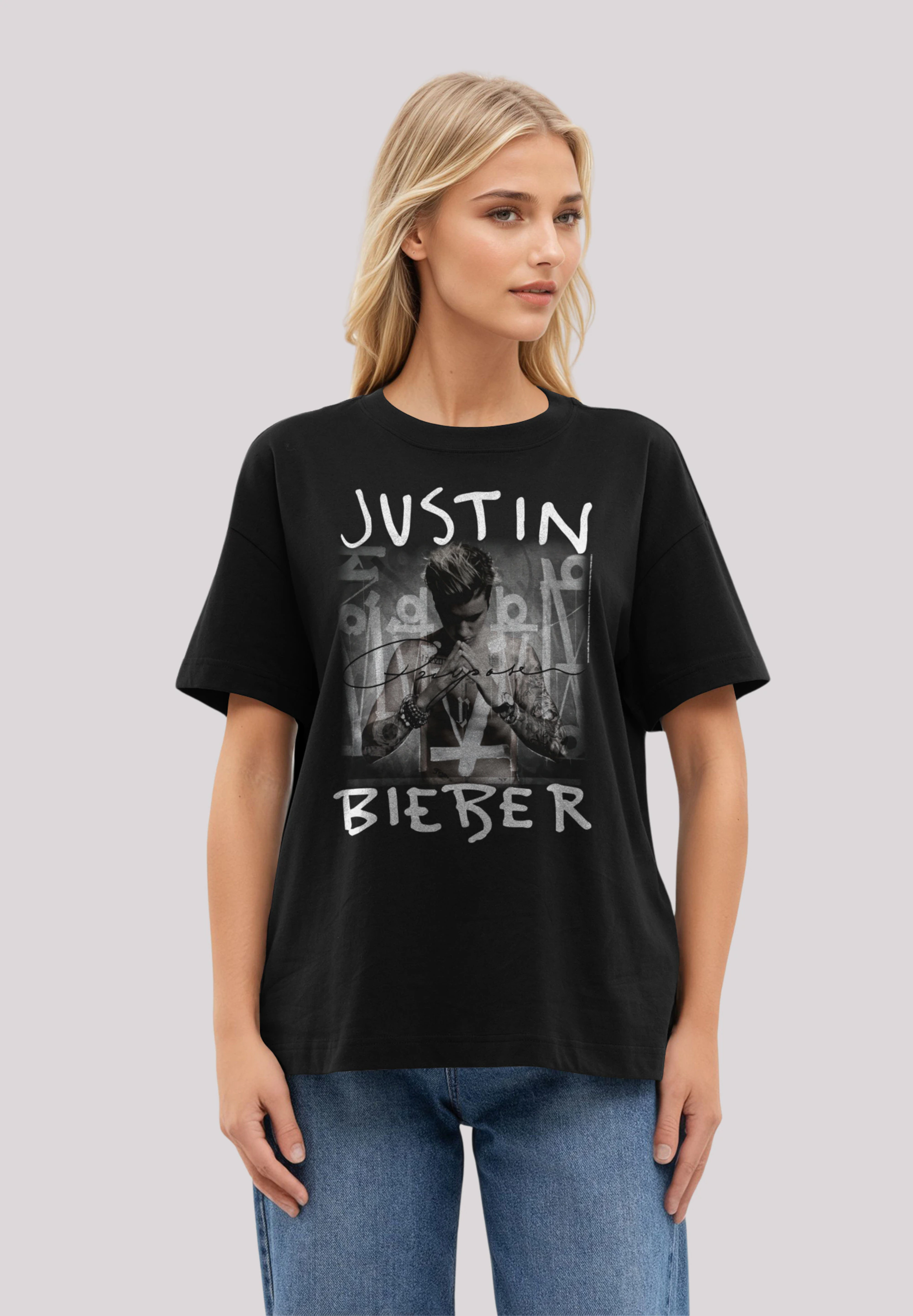 F4NT4STIC T-Shirt "Justin Bieber Purpose Album Cover", Streetwear Fashion günstig online kaufen