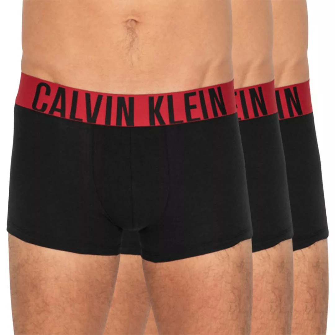 Calvin Klein 3-er Set Boxer Briefs Schwarz mit verschiedenfarbigem Webbund günstig online kaufen