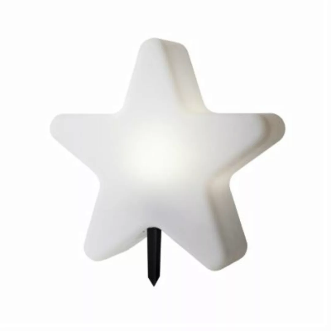 MARELIDA Gartenleuchte Stern mit Erdspieß H: 50cm E27 Leuchtmittel weiß  Er günstig online kaufen