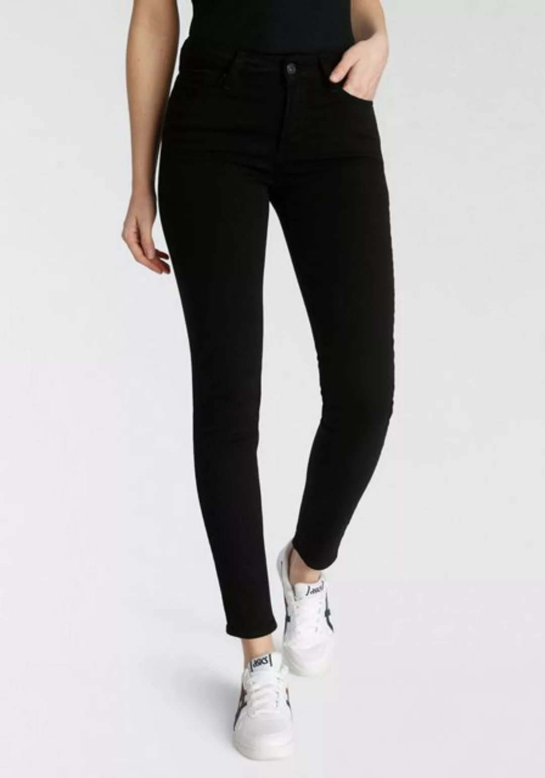 Replay Damen Jeans Luzien - Skinny Fit - Blau - Medium Blue Denim günstig online kaufen