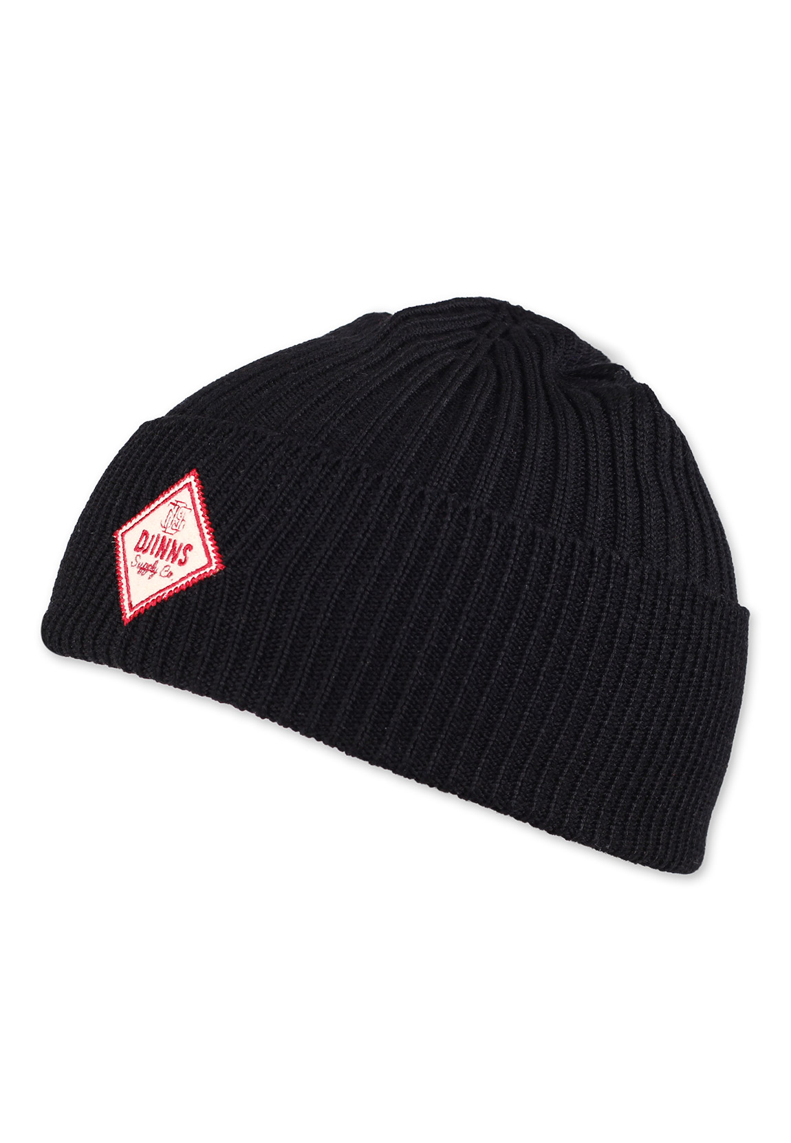 Djinns Mütze Basic Beanie MERINO FINE RIB Black Schwarz günstig online kaufen