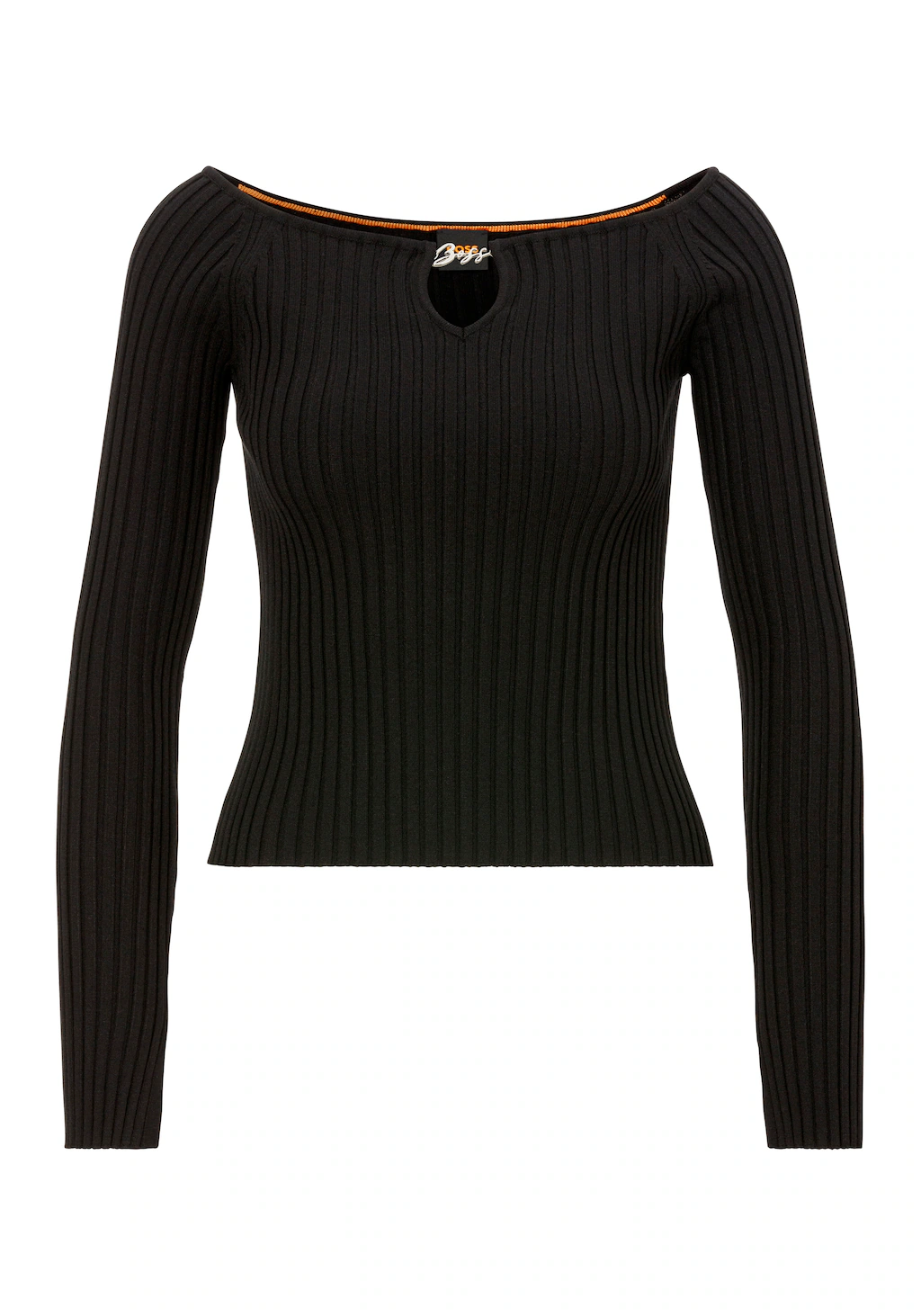 BOSS ORANGE Carmenpullover "C Fayez", Cut-Out mit Logodetail günstig online kaufen