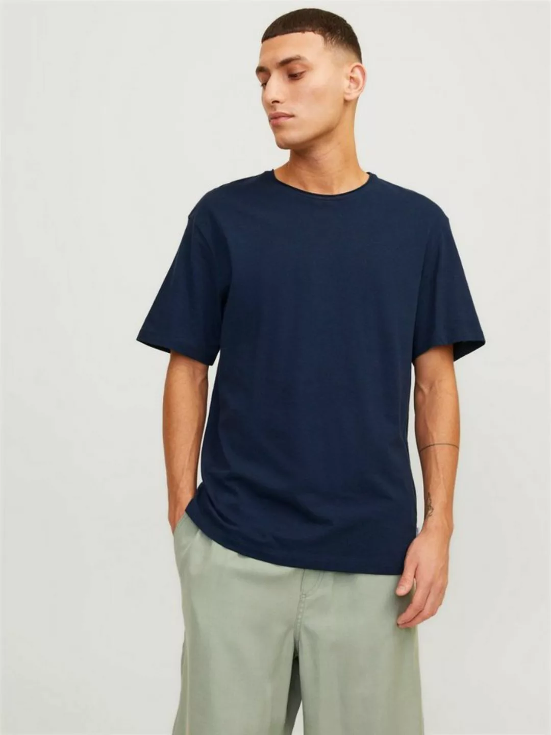 Jack & Jones T-Shirt JJESUMMER LINEN TEE SS O-NECK LN günstig online kaufen