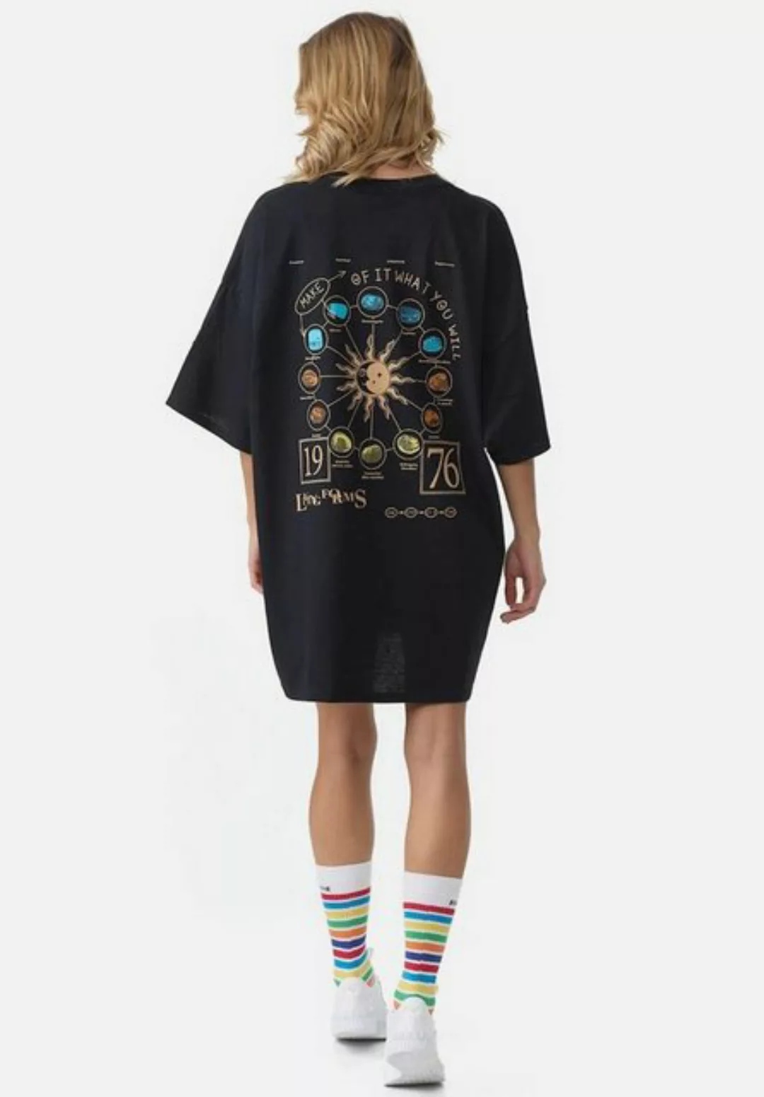 Worldclassca T-Shirt Worldclassca Oversized Print T-Shirt lang Tee Sommer O günstig online kaufen