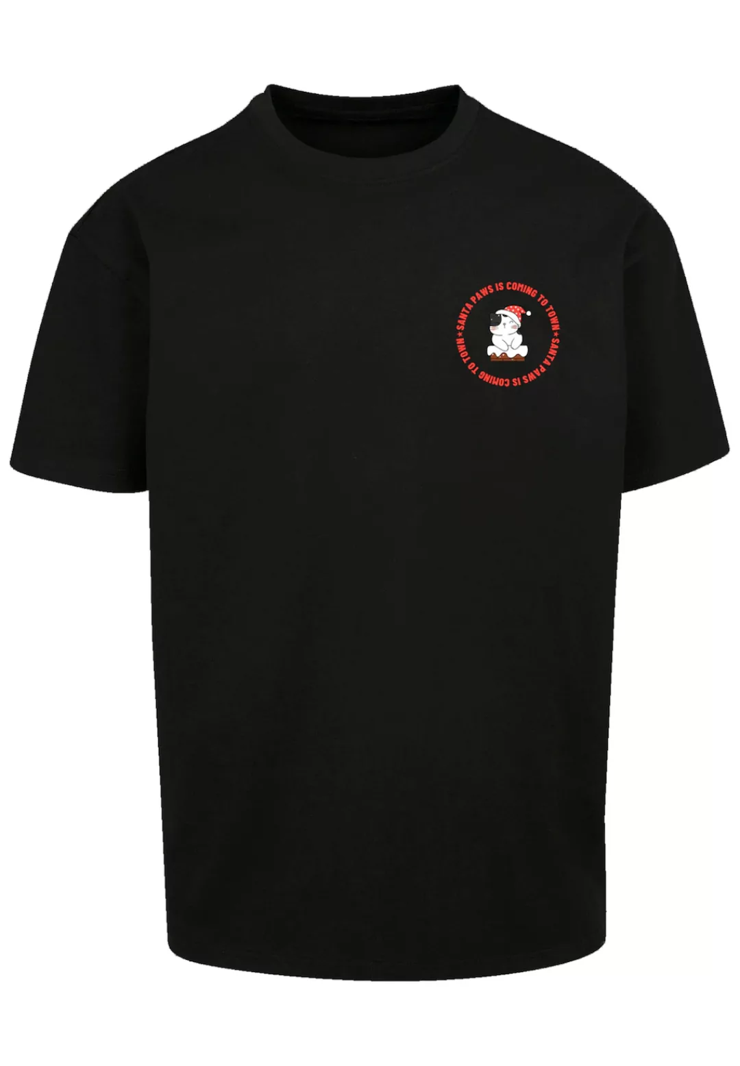 F4NT4STIC T-Shirt "Sansta Paws Christmas Cat Breast", Premium Qualität, Roc günstig online kaufen