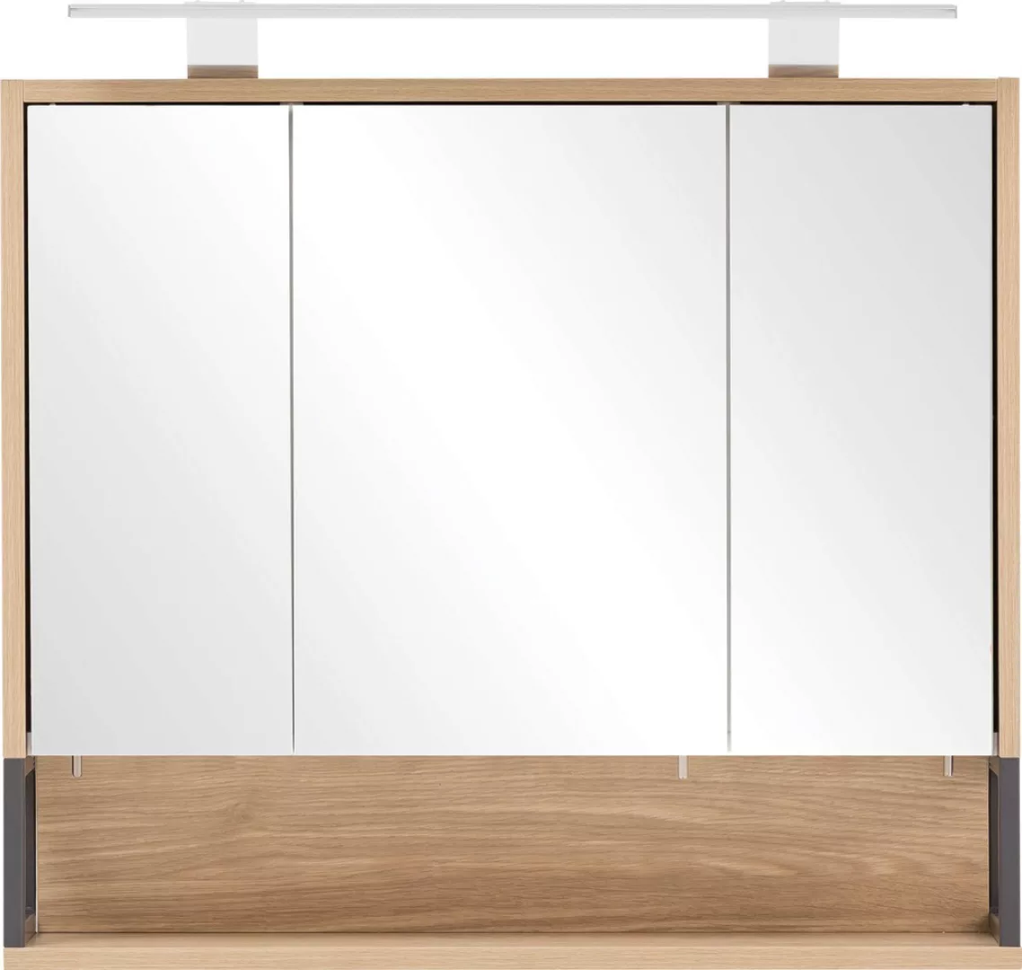 Schildmeyer Spiegelschrank "Limone", Breite 70 cm, 3-türig, LED-Beleuchtung günstig online kaufen