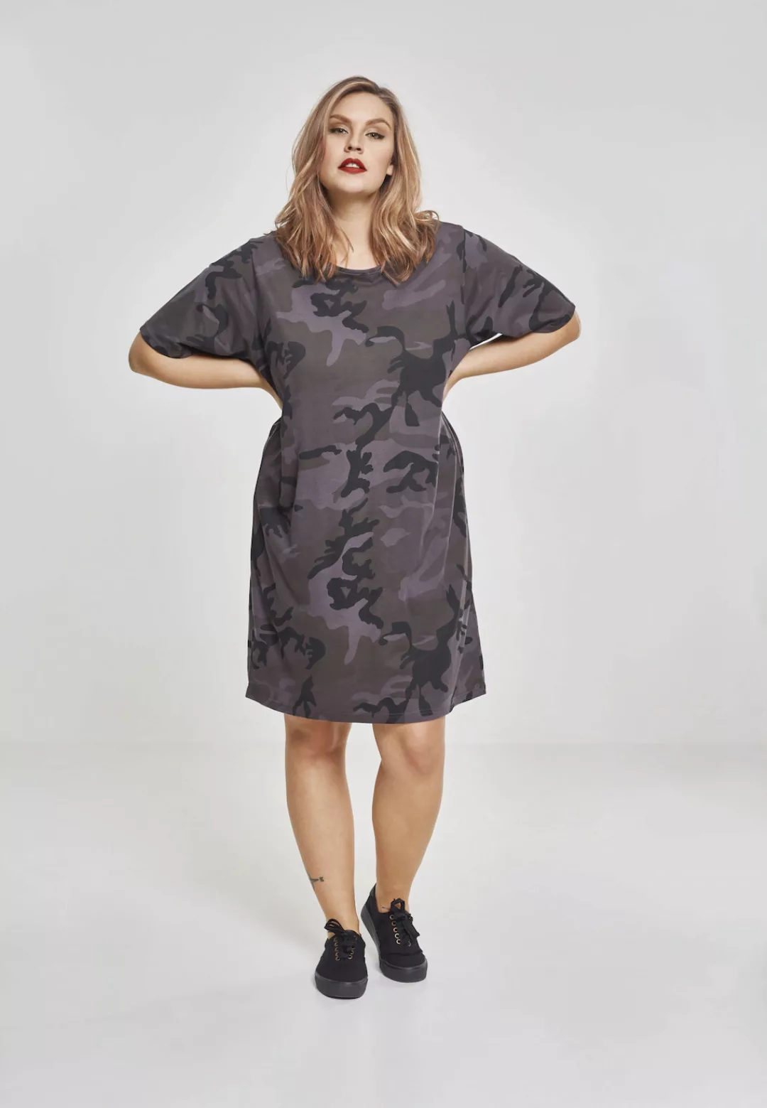 URBAN CLASSICS Jerseykleid "Damen Ladies Camo Tee Dress", (1 tlg.) günstig online kaufen