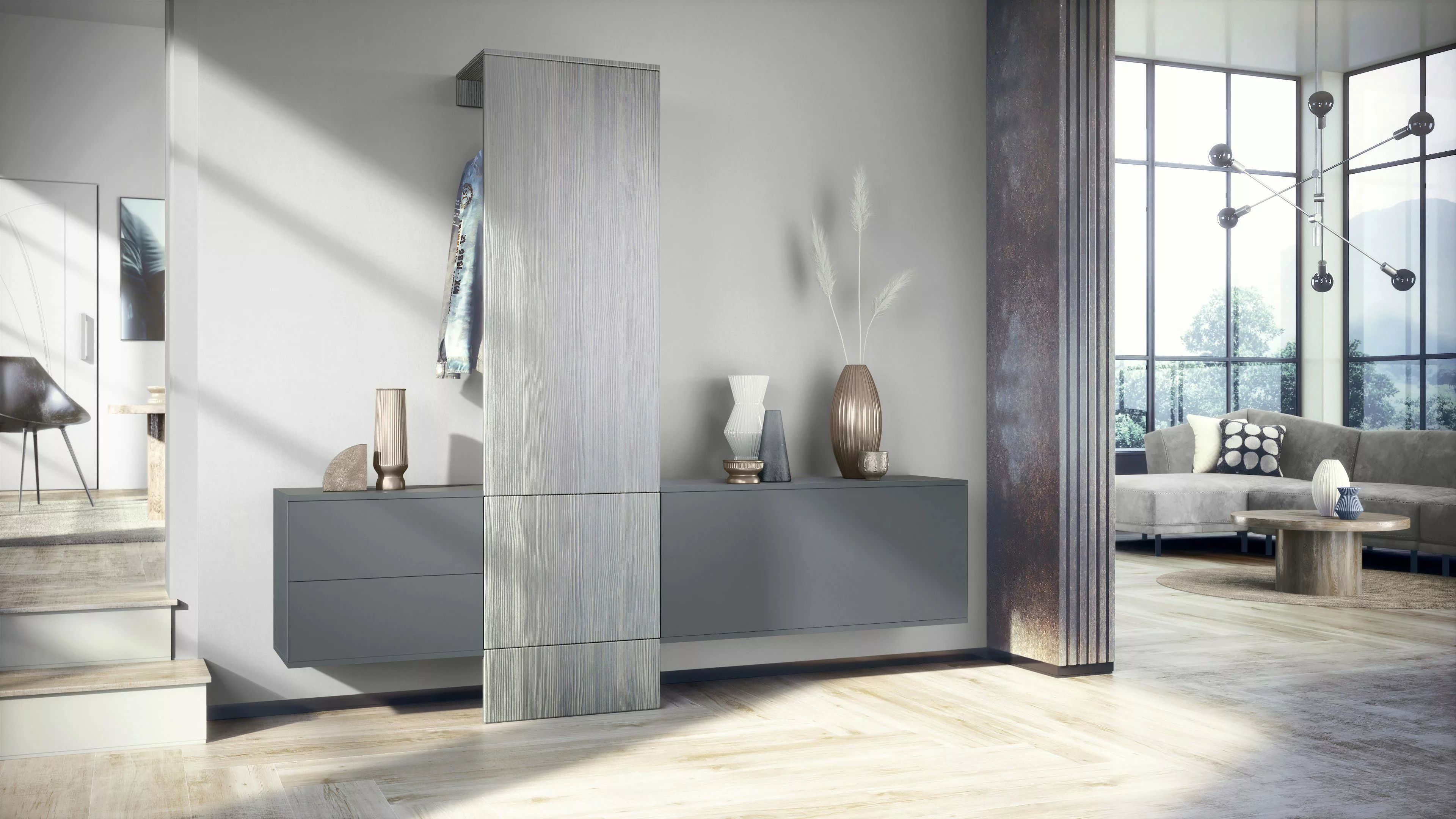 Vladon Garderoben-Set Carlton Set 1, (Wandgarderobe günstig online kaufen