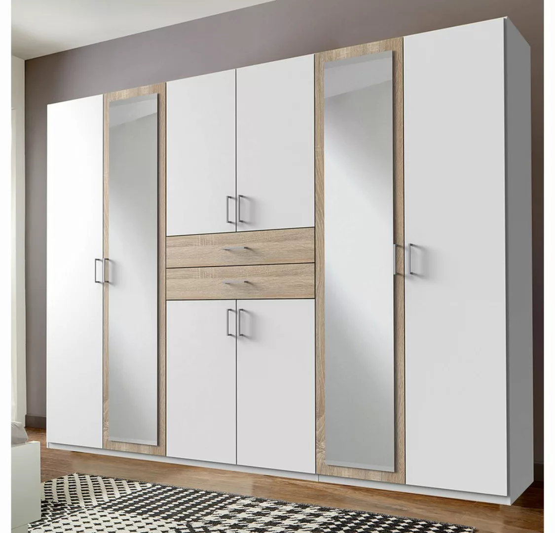 Lomadox Kleiderschrank DUNMORE-43 Drehtürenschrank 270cm, 8 Türen, 2 Schubl günstig online kaufen