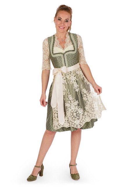 MarJo Dirndl Midi Dirndl 2tlg. - BIRGIT - nadelgrün/creme günstig online kaufen