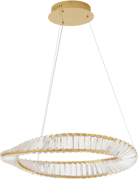 LED Pendelleuchte Aurelia in Gold und Transparent 36W 3180lm günstig online kaufen