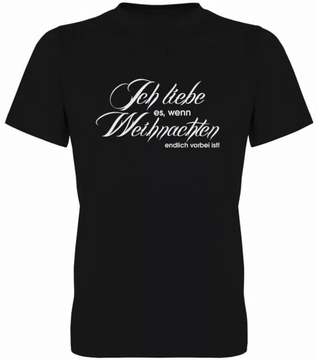 G-graphics T-Shirt Ich liebe es, wenn Weihnachten vorbei ist Herren T-Shirt günstig online kaufen