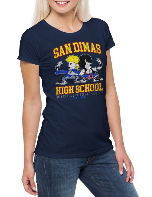 Urban Backwoods Print-Shirt San Dimas High School Damen T-Shirt Bill & Ted' günstig online kaufen