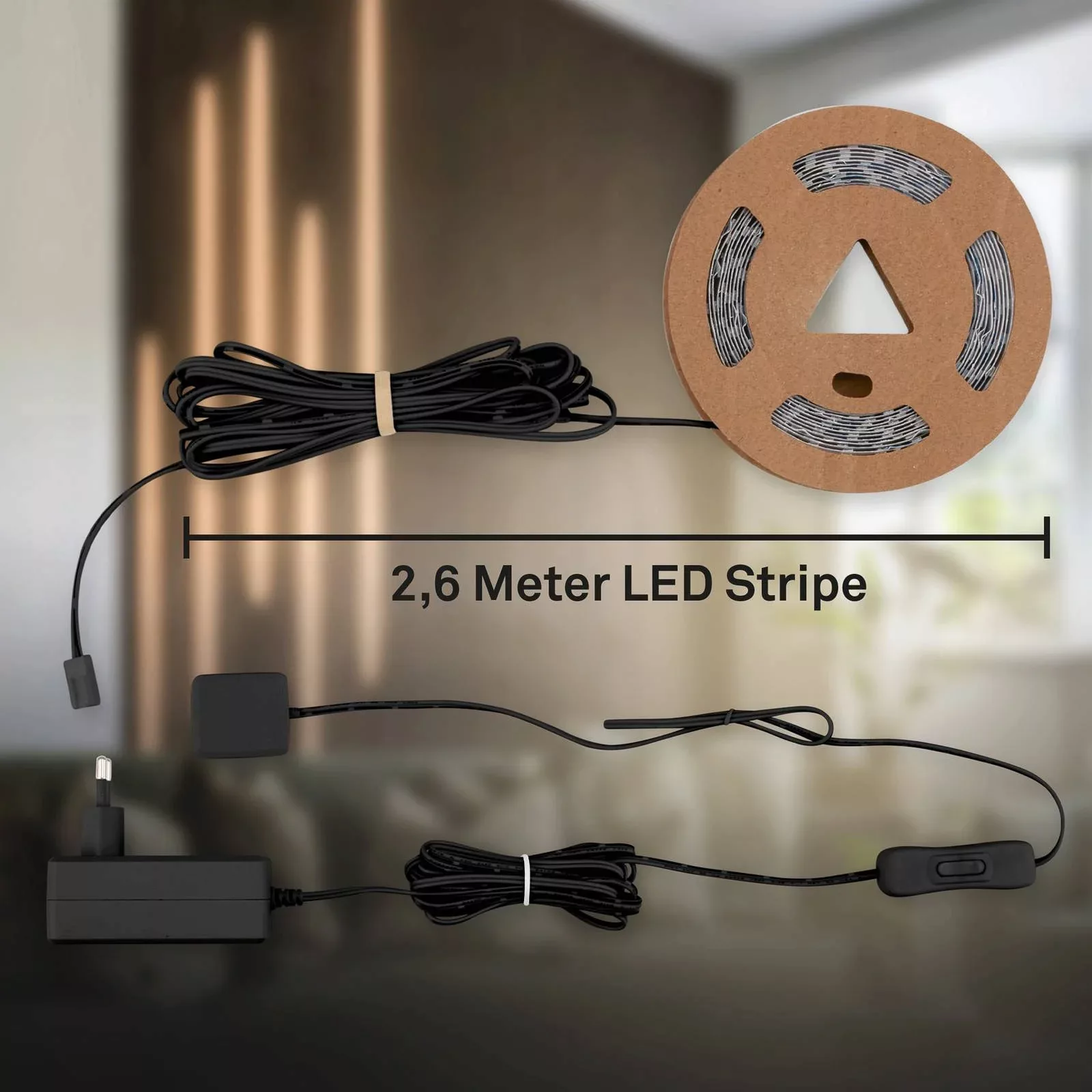 Briloner Pimp your Panel LED-Band Starter-Set 2,6 m Warmweiß günstig online kaufen