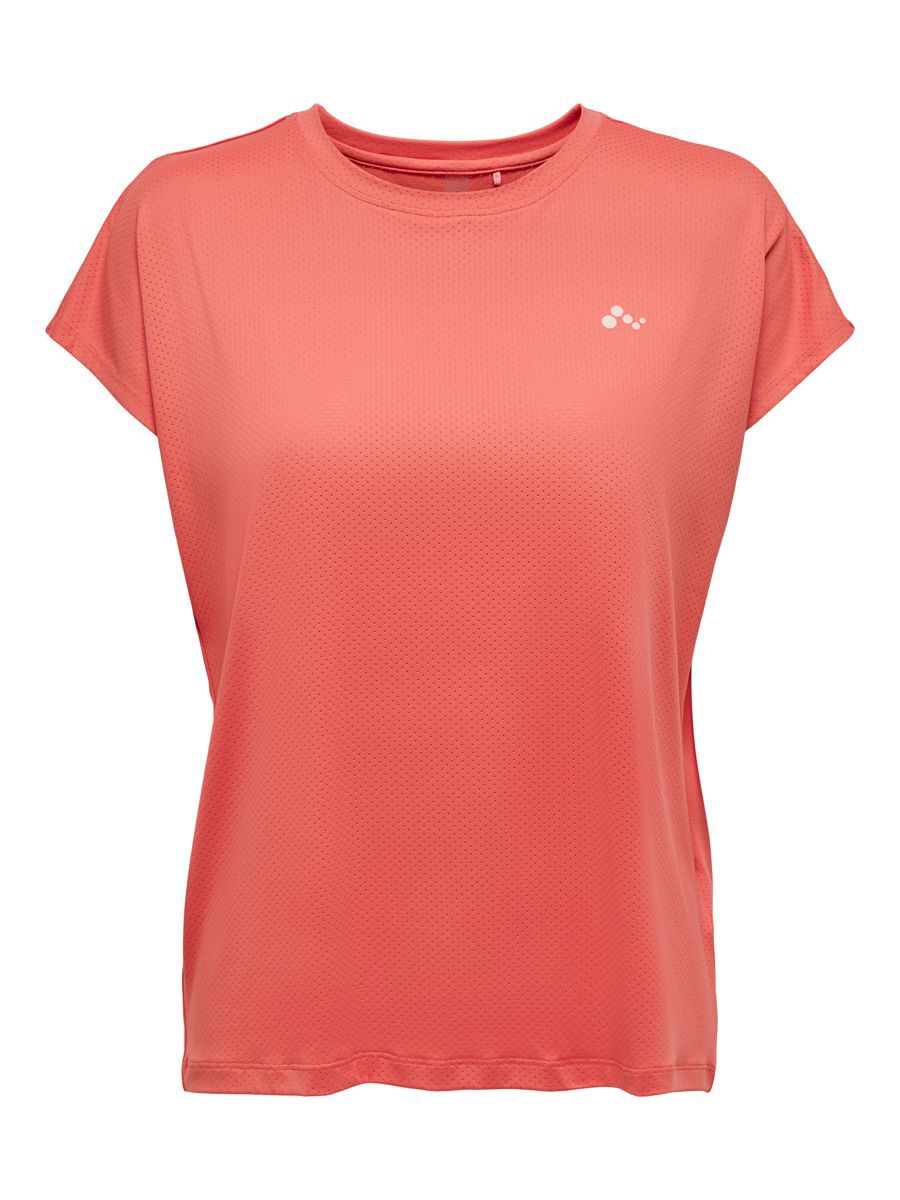 ONLY Locker Geschnittenes Sporttop Damen Rot günstig online kaufen