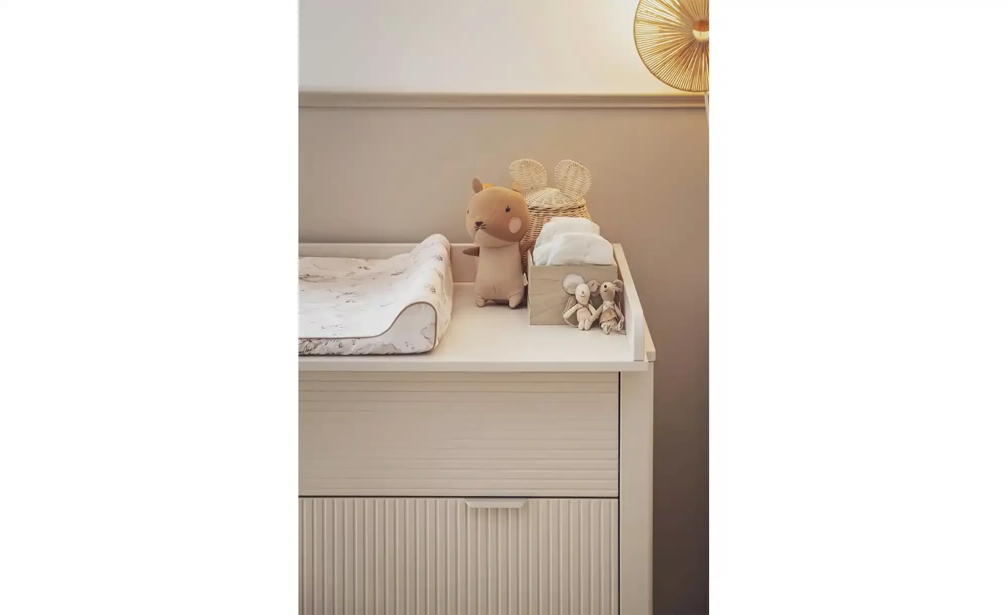 Wickelaufsatz  Miloo ¦ beige ¦ Maße (cm): B: 90 H: 7,6 T: 75,6 Baby > Babym günstig online kaufen