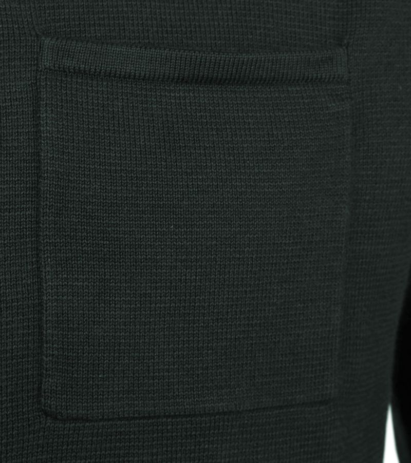 Blue Industry Zipper Cardigan Polo Dunkelgrün - Größe S günstig online kaufen
