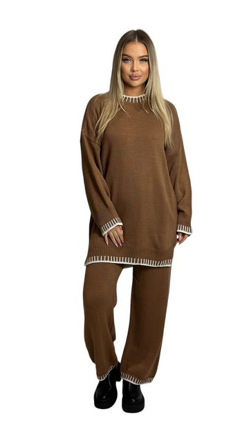 Mississhop Strickhose Strickanzug Strickset 2-teilig Hose Pullover M.382 (2 günstig online kaufen