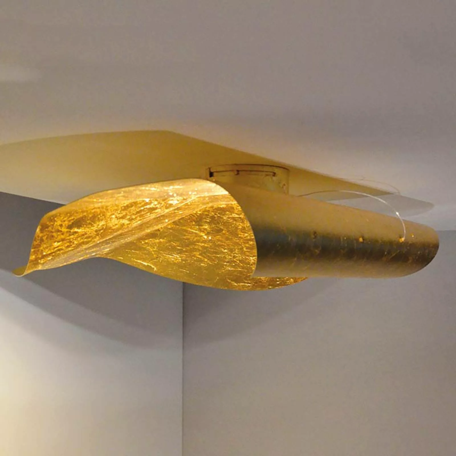 Knikerboker Non So - LED-Deckenlampe 75 cm, gold günstig online kaufen