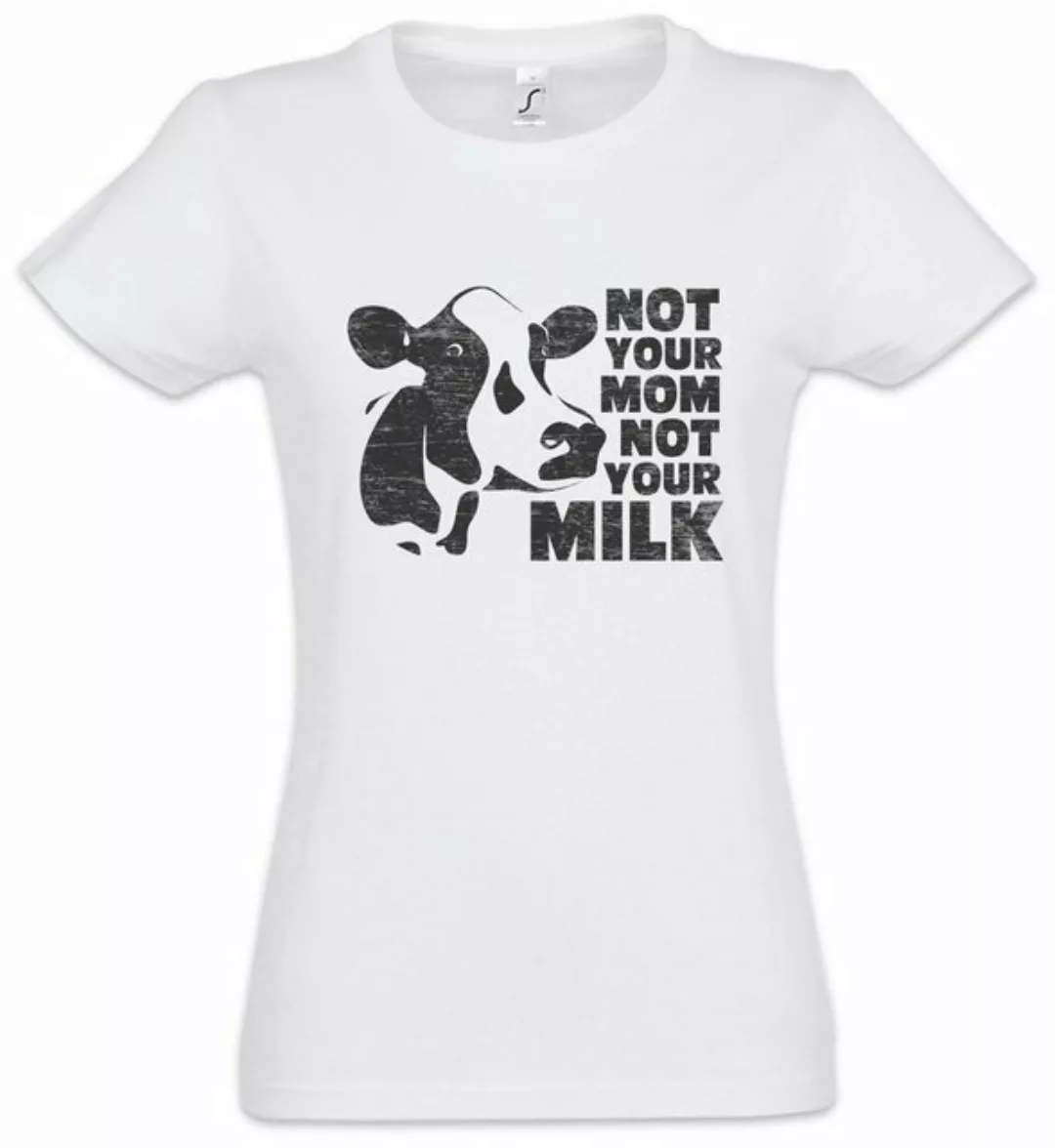 Urban Backwoods Print-Shirt Not Your Mom Not Your Milk Damen T-Shirt Vegan günstig online kaufen