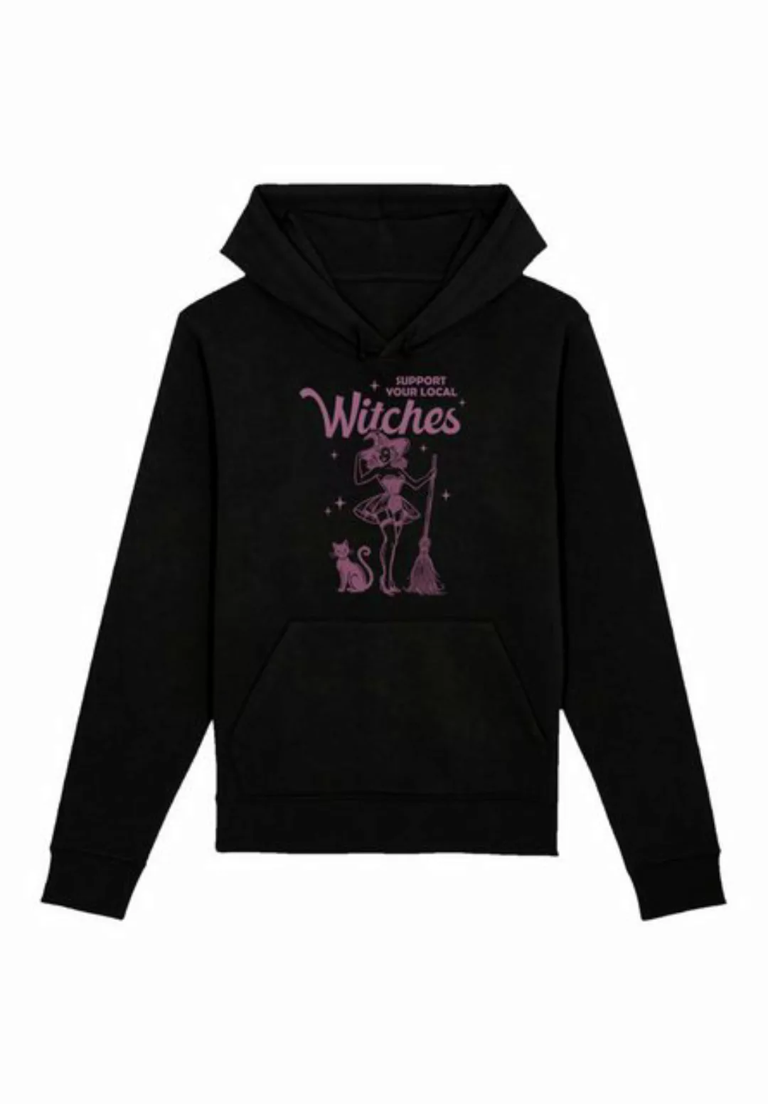 F4NT4STIC Kapuzenpullover Halloween Witch support your local witches Premiu günstig online kaufen