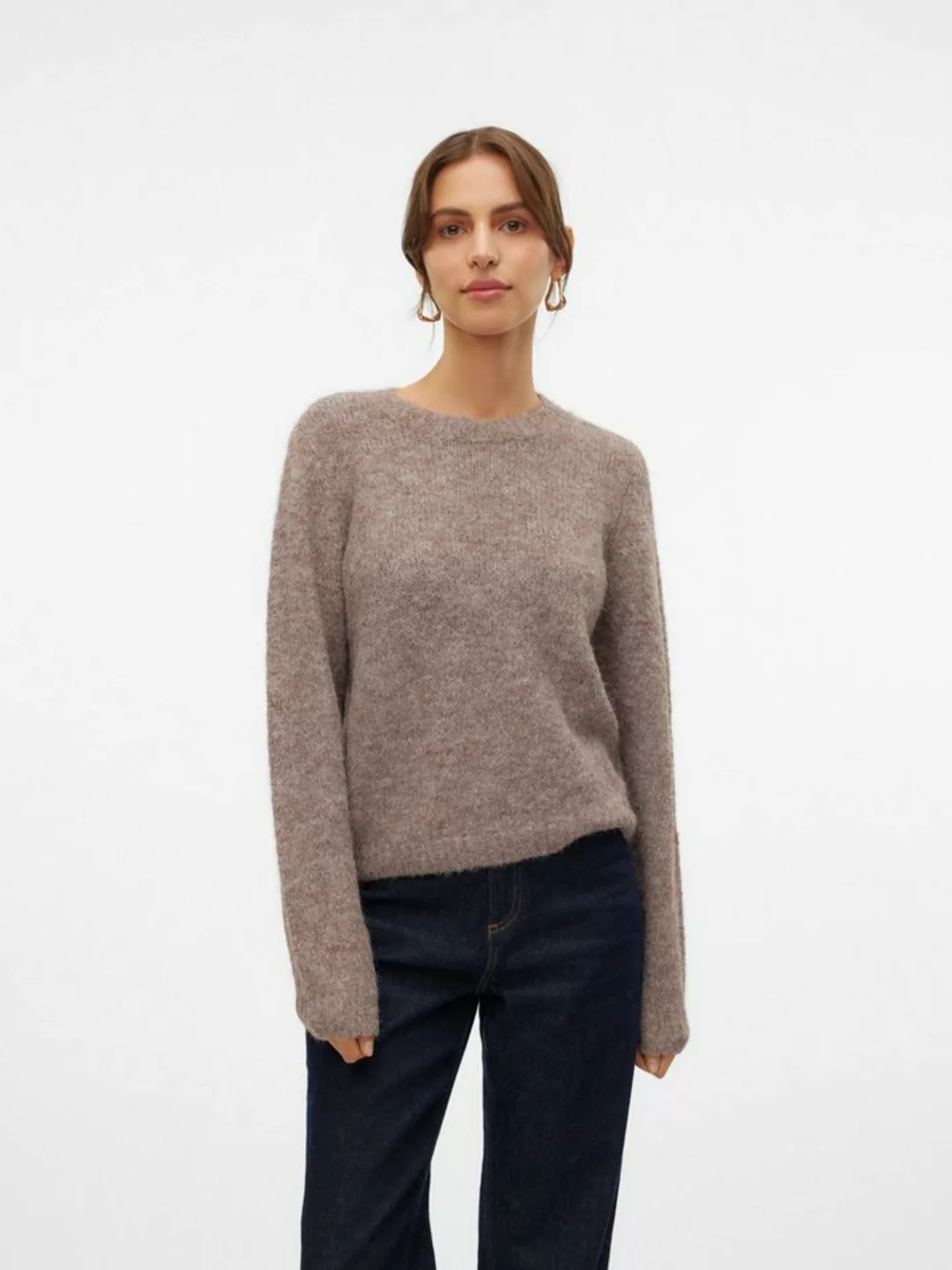 Vero Moda Strickpullover VMNOVAH LS O-NECK PULLOVER GA NOOS günstig online kaufen