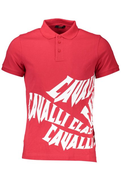 Cavalli Class Poloshirt Elegantes Herren Poloshirt Rot - Kurzarm, Regular günstig online kaufen