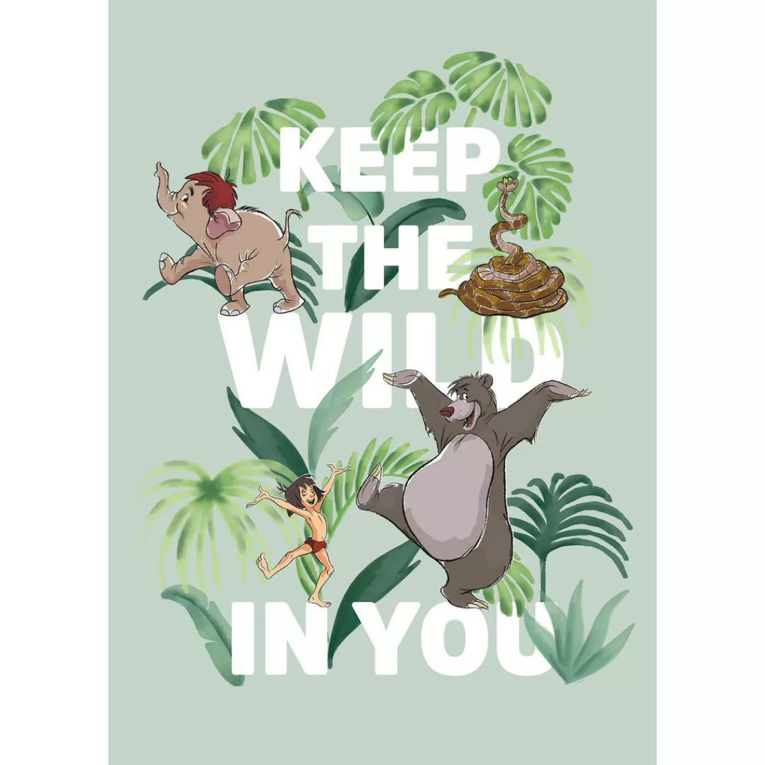 KOMAR Wandbild - Jungle Book Keep the Wild - Größe: 50 x 70 cm mehrfarbig G günstig online kaufen