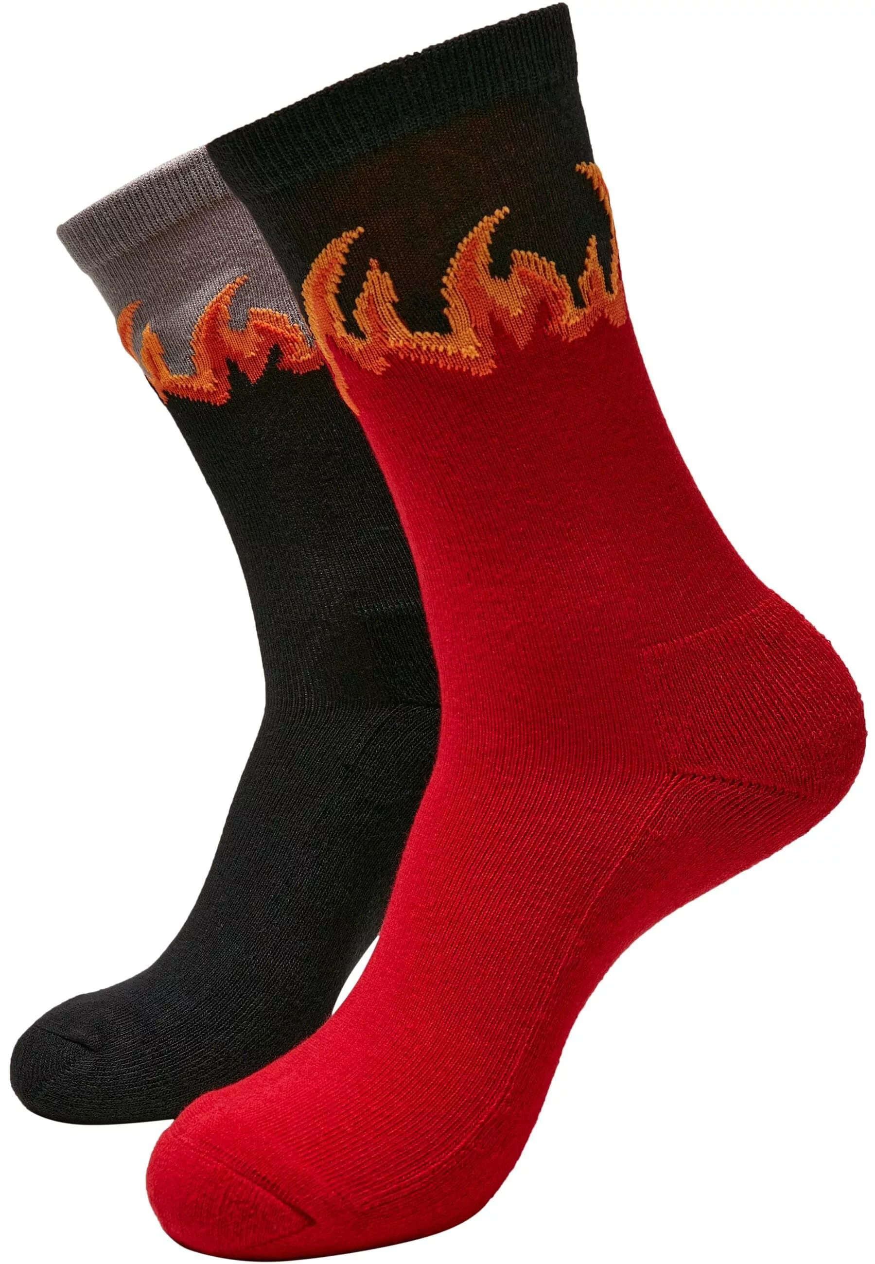 MisterTee Basicsocken "MisterTee Unisex Long Flame Socks 2-Pack", (1 Paar) günstig online kaufen