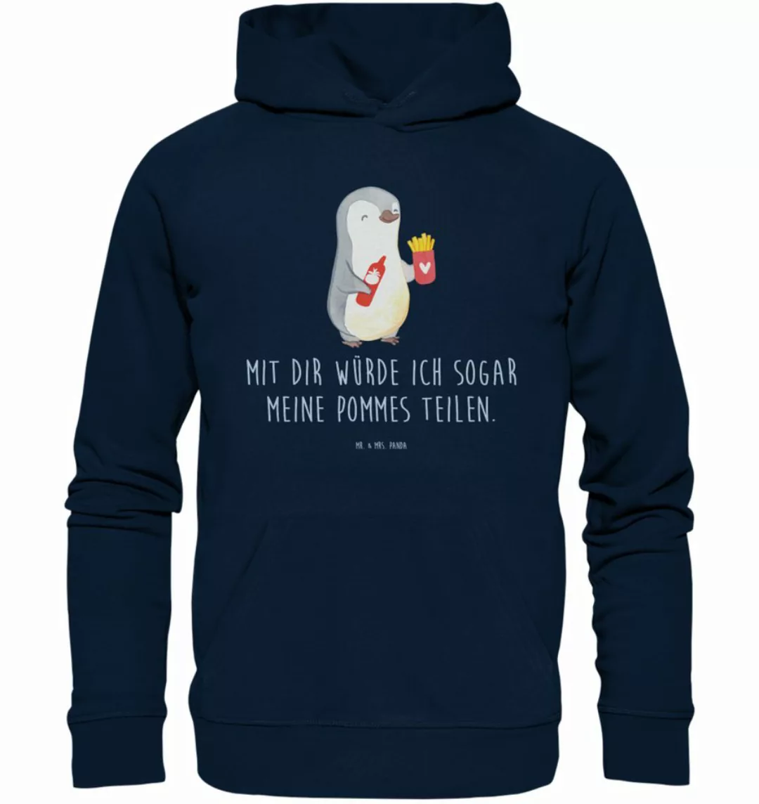 Mr. & Mrs. Panda Hoodie Größe L Pinguin Pommes - French Navy - Geschenk, Fr günstig online kaufen