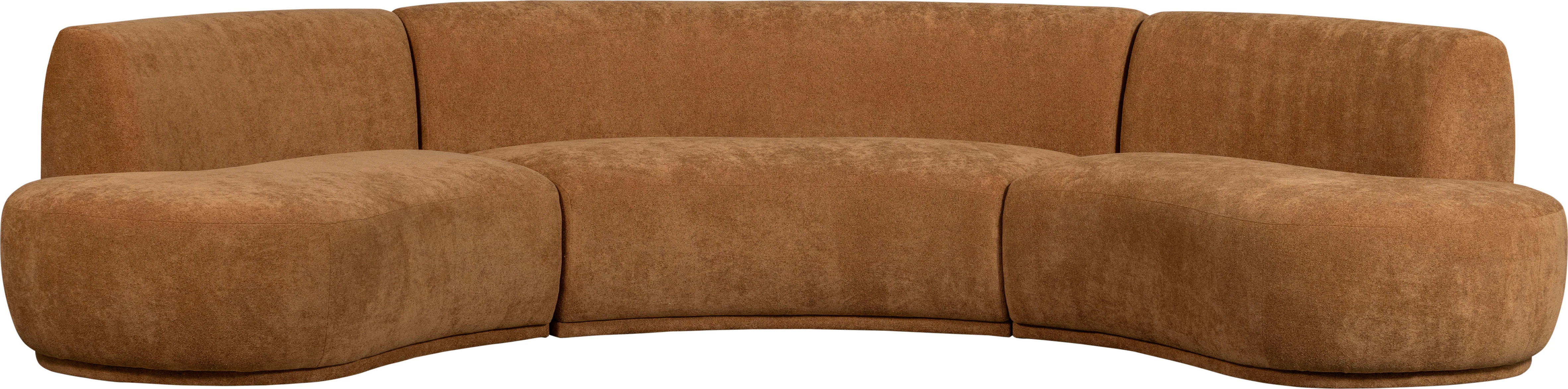 WOOOD Big-Sofa "Batavier", Halbrundes Sofa, Breite 336 cm günstig online kaufen