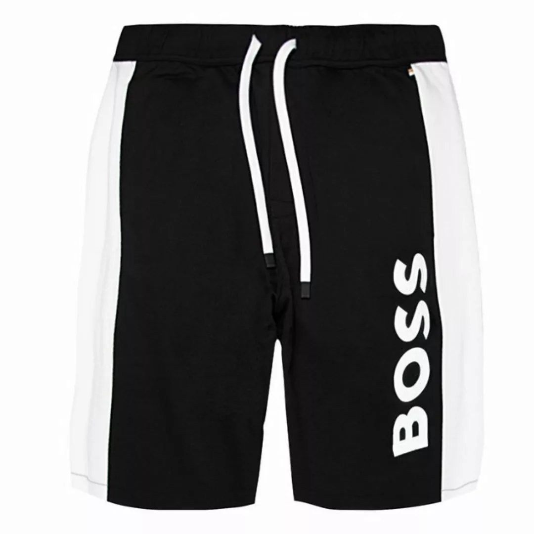 BOSS Shorts Jacquard Shorts mit kontrastfarbenen Streifen günstig online kaufen