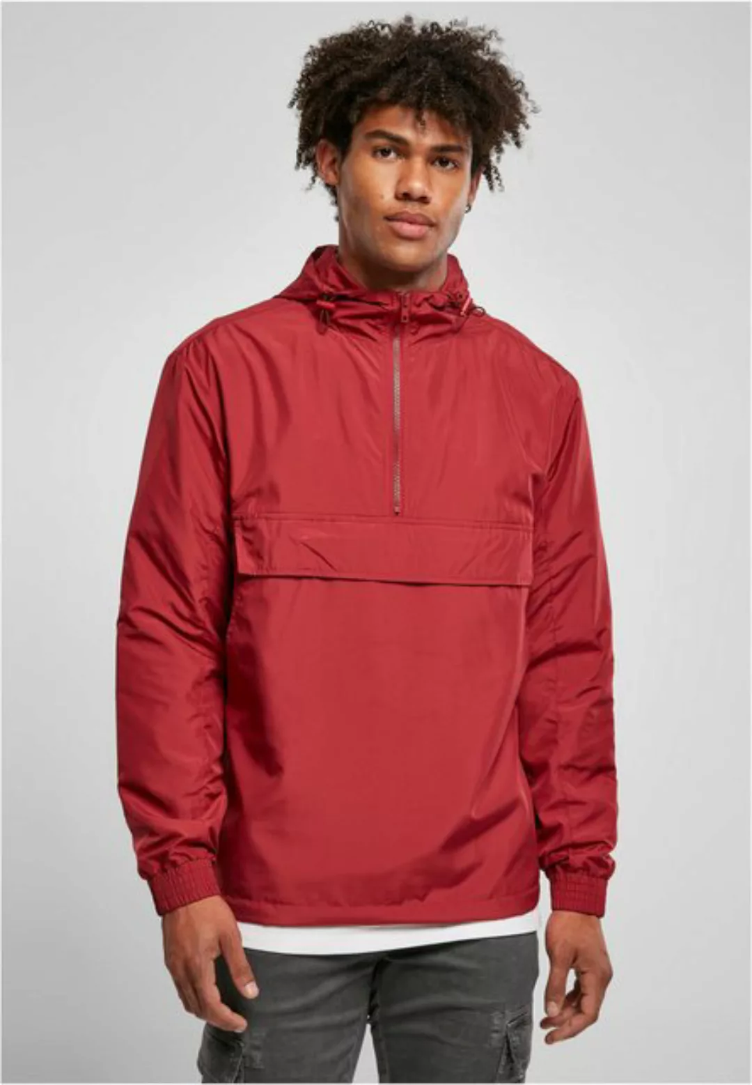 URBAN CLASSICS Windbreaker TB2100 - Basic Pull Over Jacket brickred 3XL günstig online kaufen