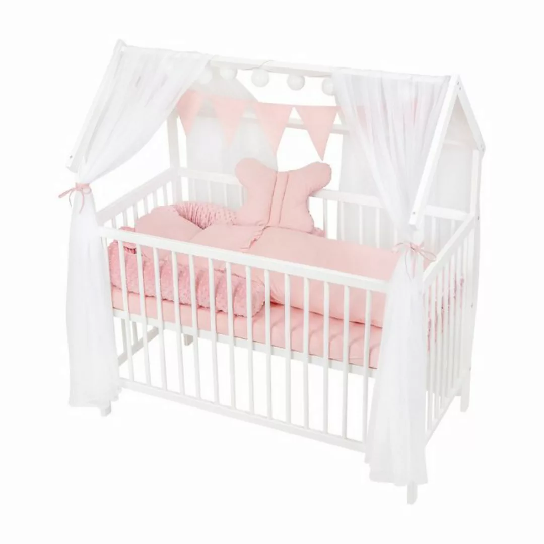 Babyhafen Babybett ROYAL Kinderbett 60x120 Matratze Komplettbett Minky Bett günstig online kaufen