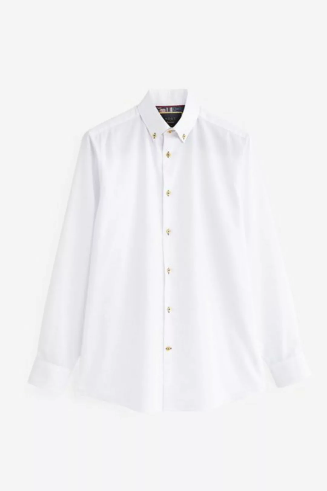 Next Langarmhemd Hemd mit Besatz (1-tlg) günstig online kaufen