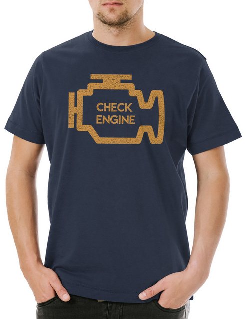 Urban Backwoods Print-Shirt Check Engine Herren T-Shirt Race Racing car Dri günstig online kaufen