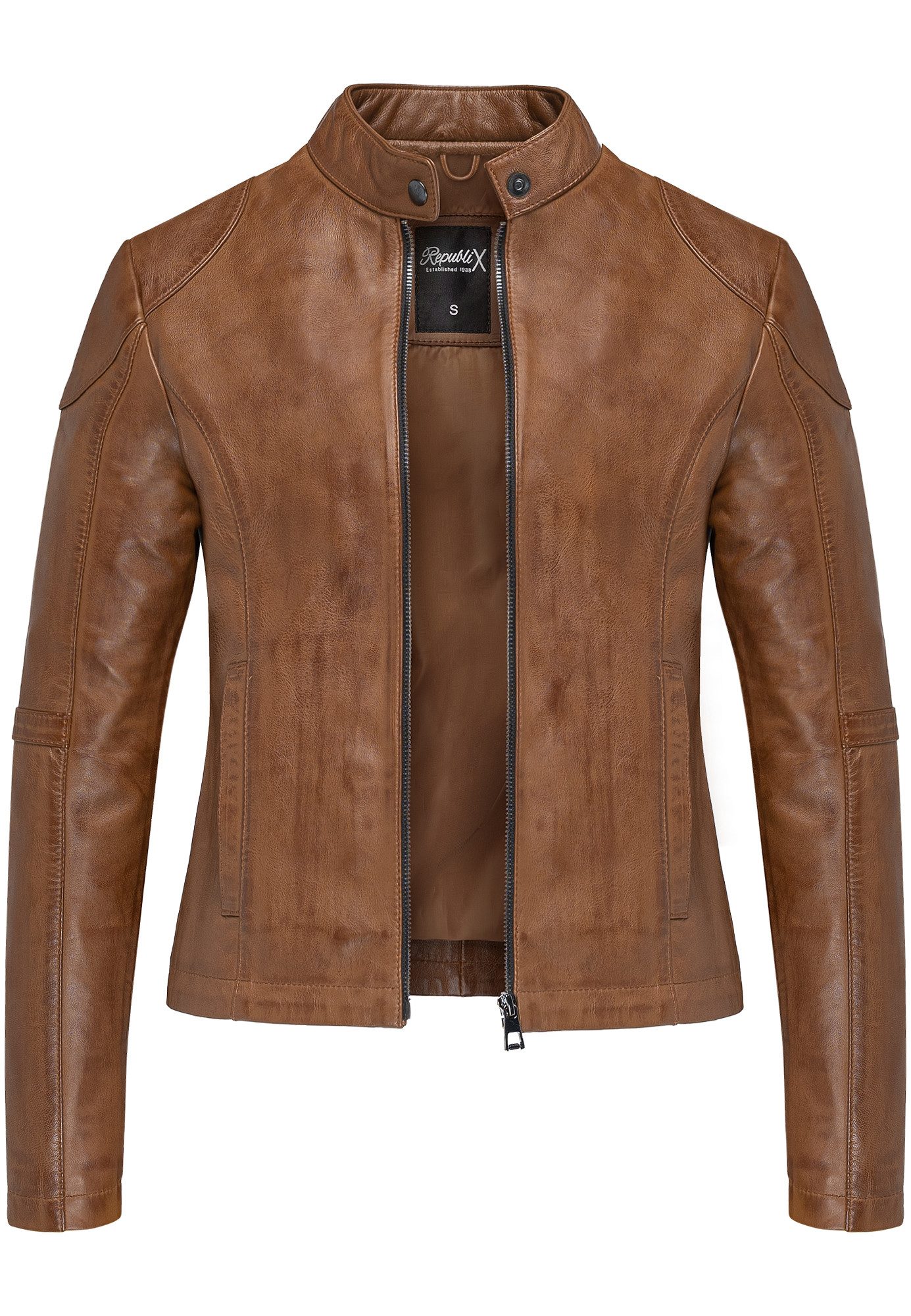 REPUBLIX Lederjacke OPAL Echtleder Damen Biker günstig online kaufen