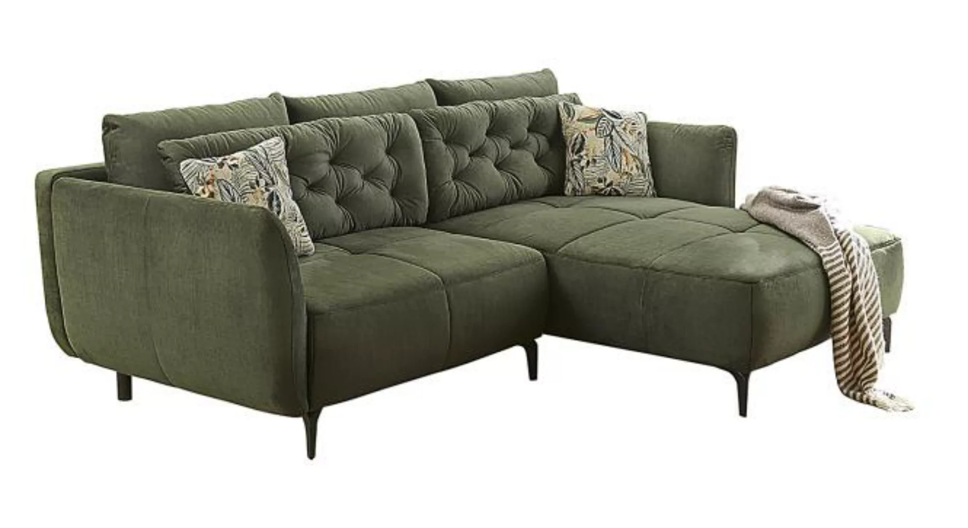 Ecksofa Grün 251 x 187 cm SALO günstig online kaufen