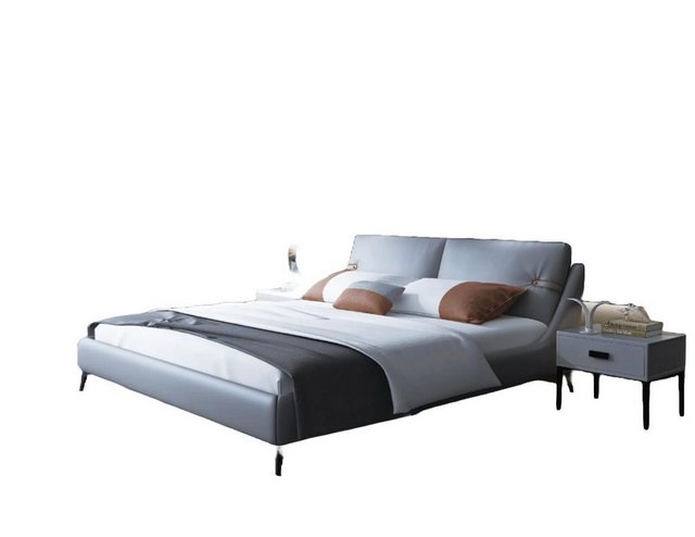 Xlmoebel Bett Neues elegantes Doppelbett aus Designer-Holz - stilvolles (Be günstig online kaufen