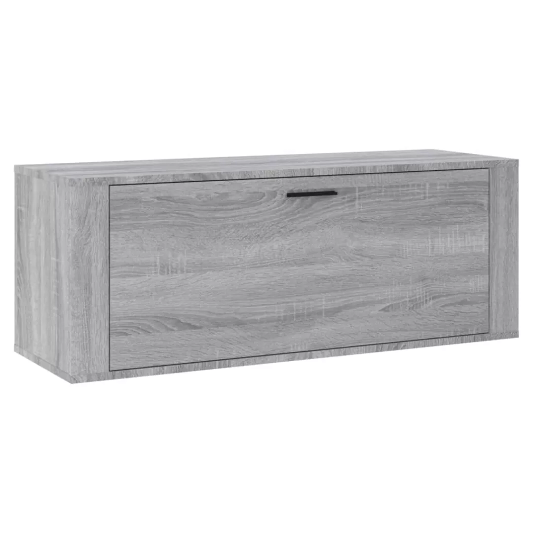 Vidaxl Wand-schuhschrank Grau Sonoma 100x35x38 Cm Holzwerkstoff günstig online kaufen