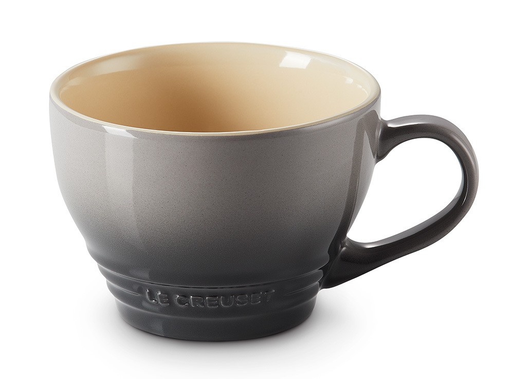 Le Creuset Cappuccino Tasse Steinzeug Flint Grau 400ml günstig online kaufen