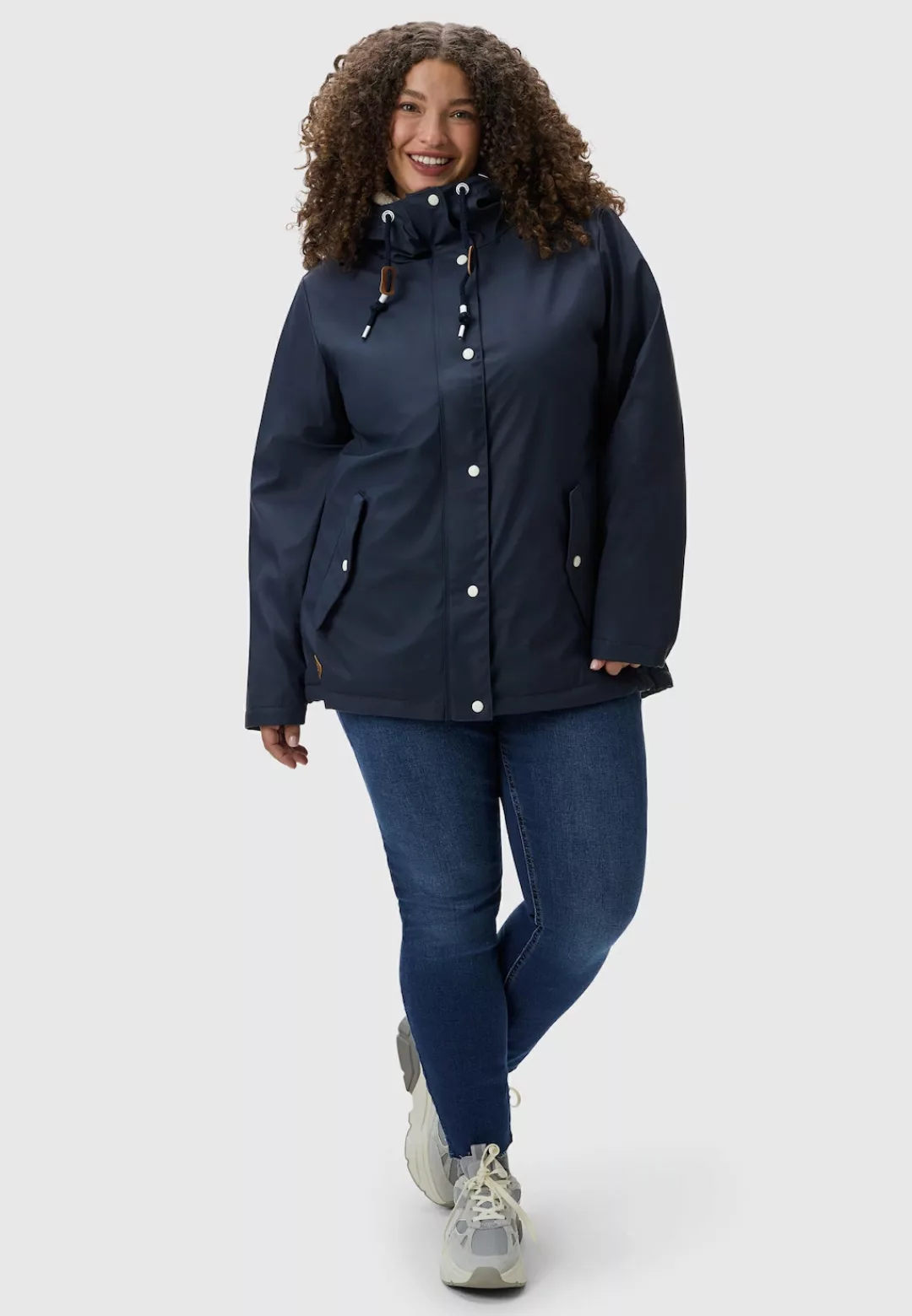 Ragwear Regenjacke "Marge", mit Kapuze, warm gefütterter Damen Winter Regen günstig online kaufen