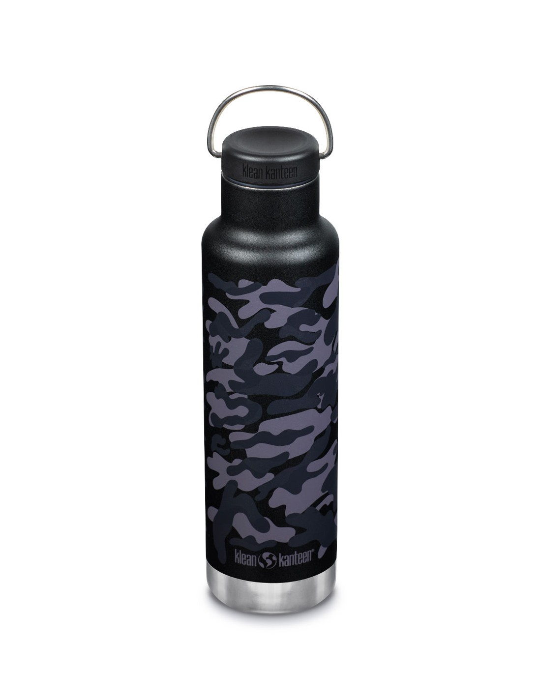 Klean Kanteen Edelstahl Isolierflasche Classic 592ml Loop Cap, black camo T günstig online kaufen