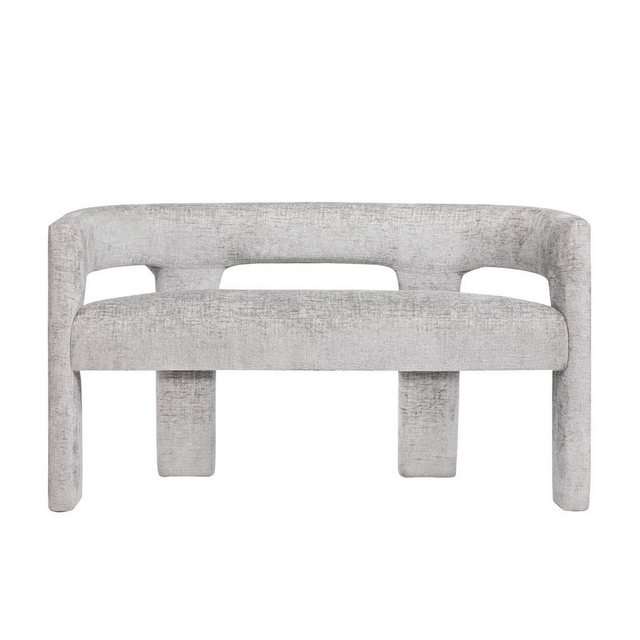 Livin Hill Sofa Leith, abgerundetes Design, Chenille-Stoff in Silbergrau günstig online kaufen