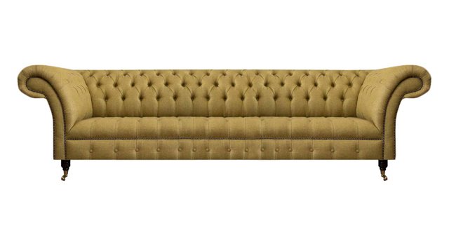 JVmoebel Chesterfield-Sofa Luxus Sofa Viersitzer Couch Chesterfield Textil günstig online kaufen