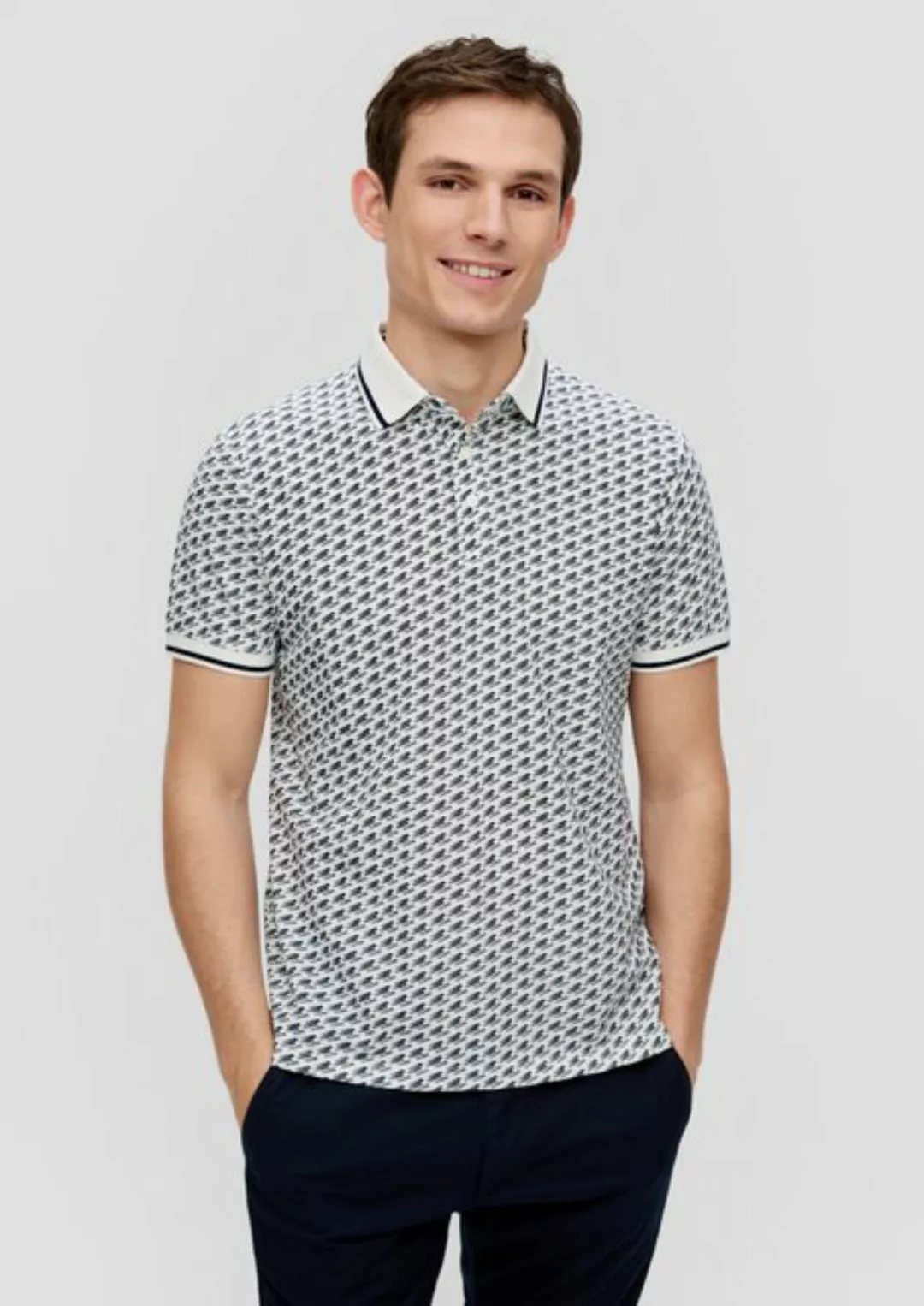 s.Oliver Kurzarmshirt Poloshirt aus Piqué günstig online kaufen